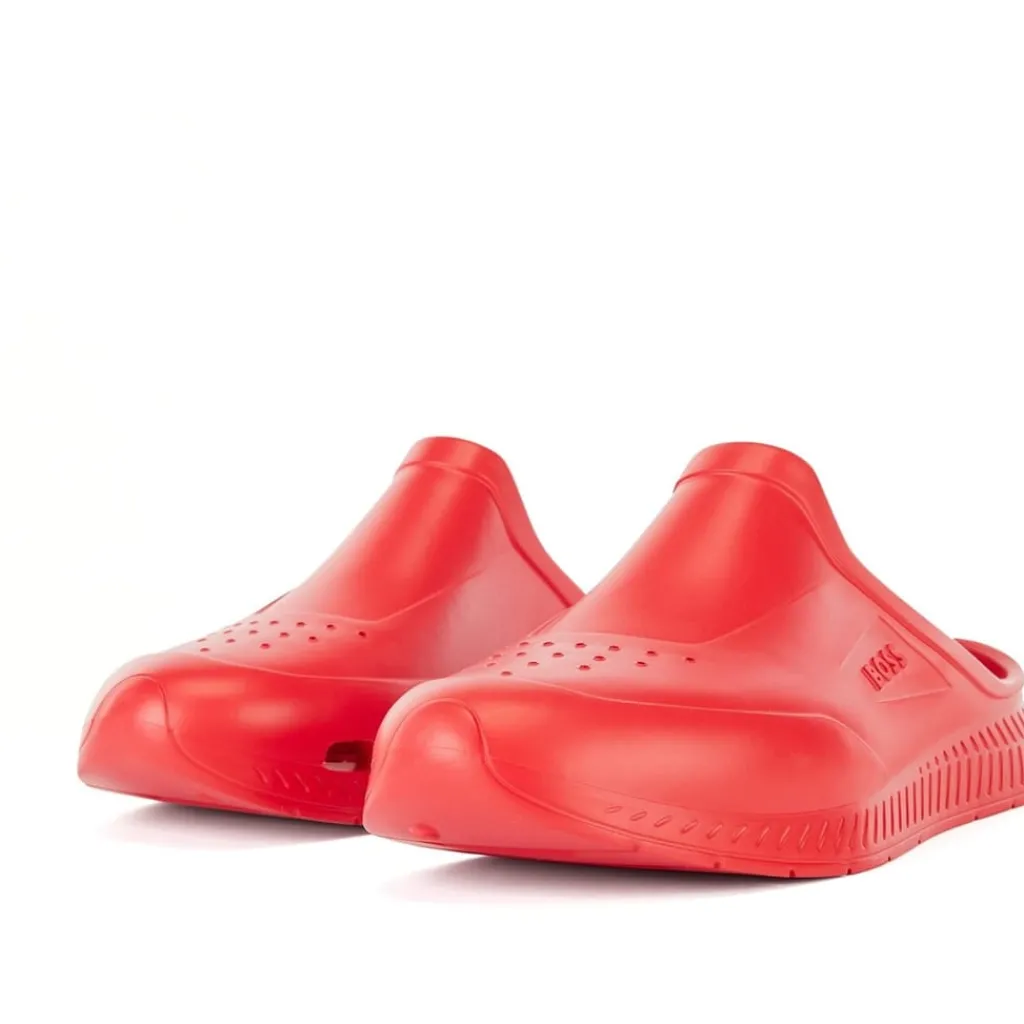 Beach Shoes*Boss R Rubber Slide in Red