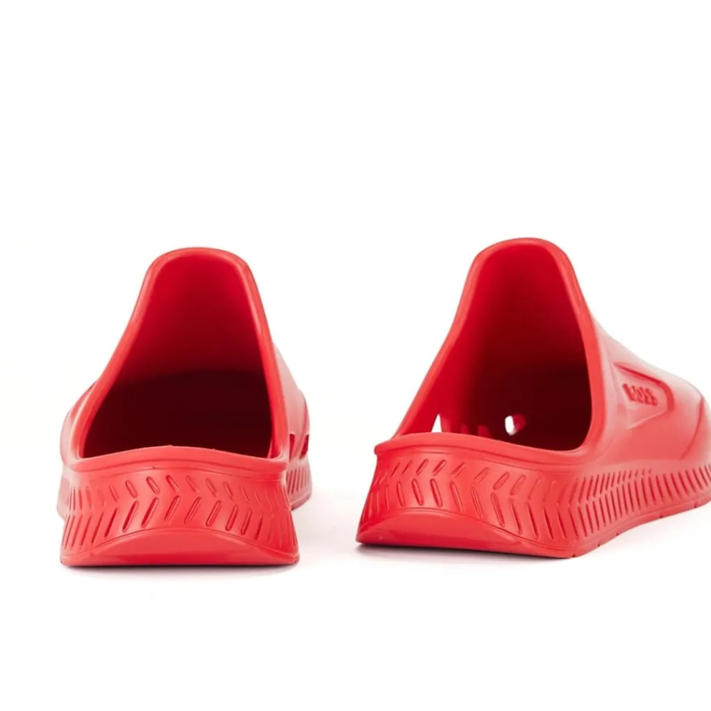 Beach Shoes*Boss R Rubber Slide in Red