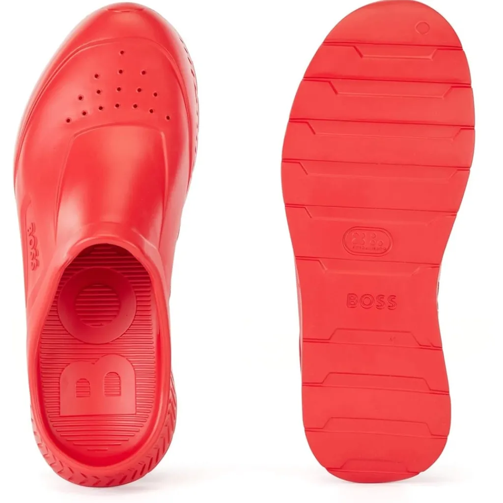 Beach Shoes*Boss R Rubber Slide in Red