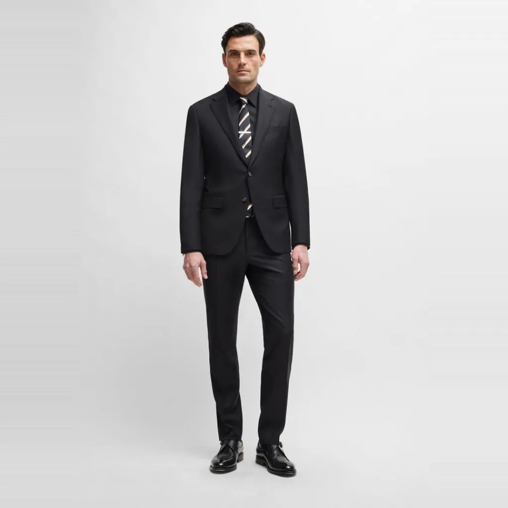 Shirts*Boss Regular Fit Long Sleeve Hays Shirt in Black