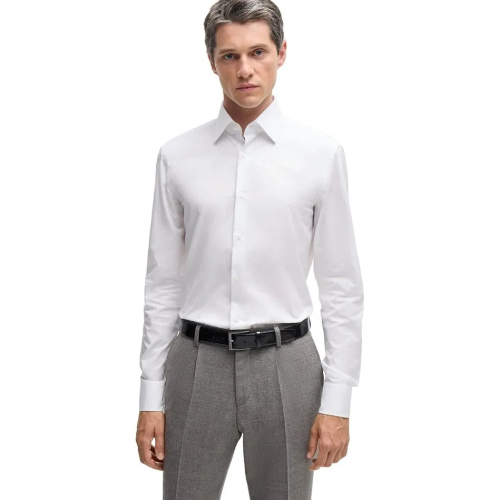 Shirts*Boss Regular Fit Long Sleeve Shirt in White