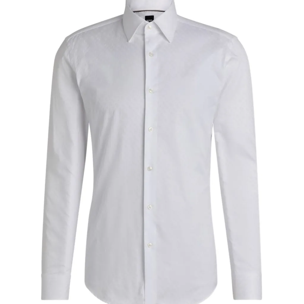 Shirts*Boss Regular Fit Long Sleeve Shirt in White