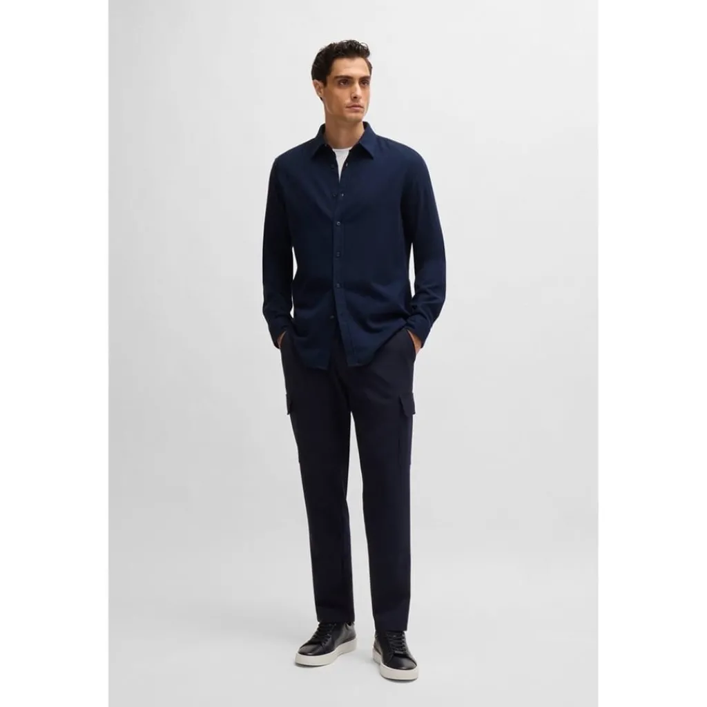 Shirts*Boss Regular Fit Long Sleeve Shirt in Blue