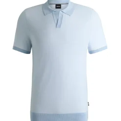 Knitwear*Boss Regular Fit Short Sleeve Shirt in Blue