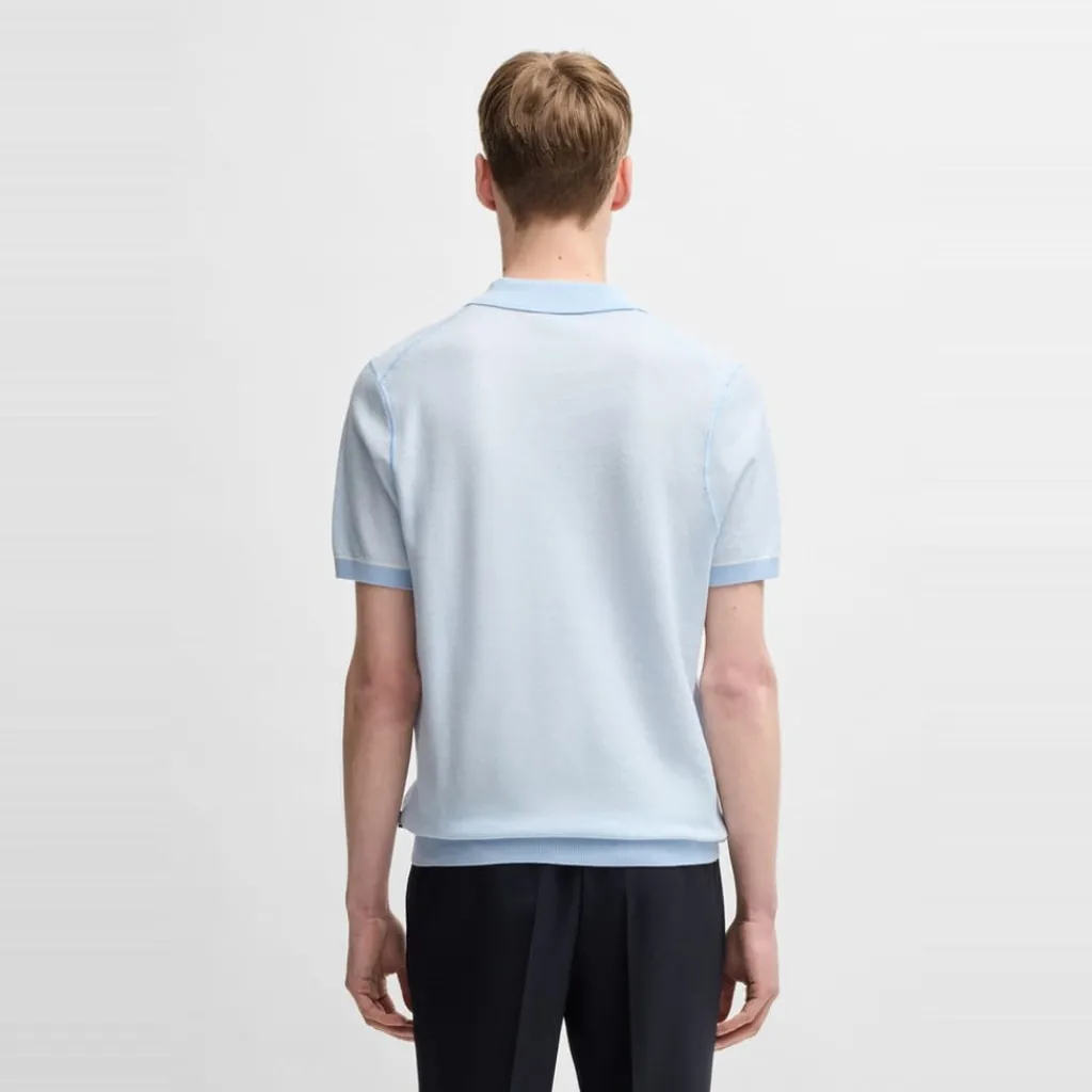 Knitwear*Boss Regular Fit Short Sleeve Shirt in Blue