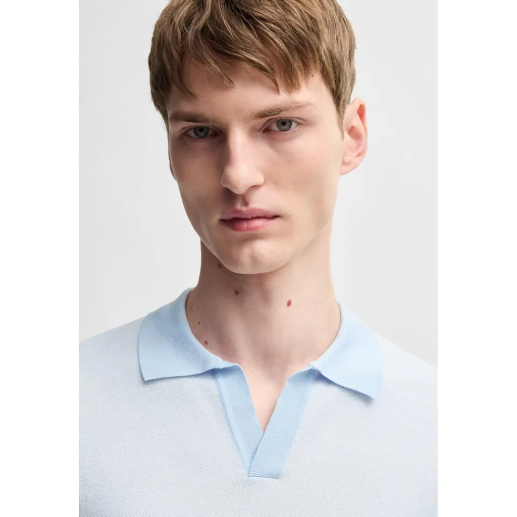 Knitwear*Boss Regular Fit Short Sleeve Shirt in Blue