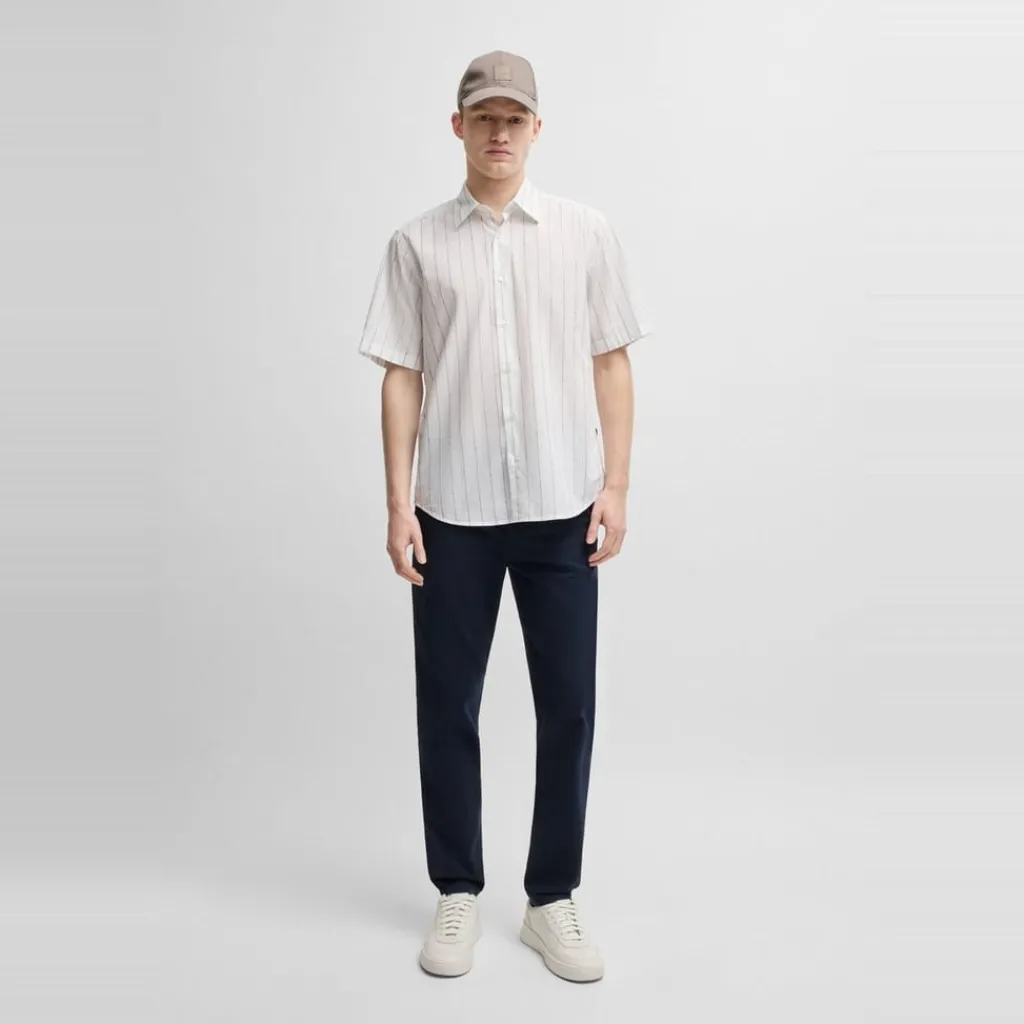 Shirts*Boss Regular Fit Short Sleeve Shirt in White