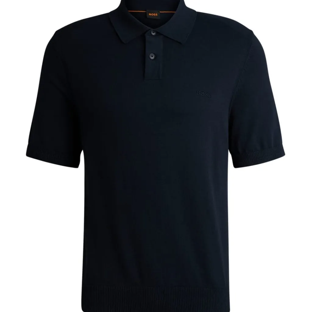 Knitwear*Boss Regular Fit Short Sleeve Shirt in Blue