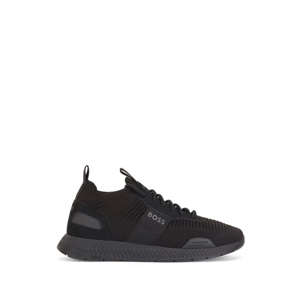 Footwear|Trainers*Boss Runn Knit Trainers in Black