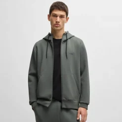 Sweatshirts|Hoodies*Boss Saggy Zip-Up Hoodie in Grey