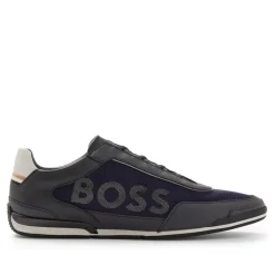 Trainers|Footwear*Boss Saturn Slip On Trainers in Dark Blue