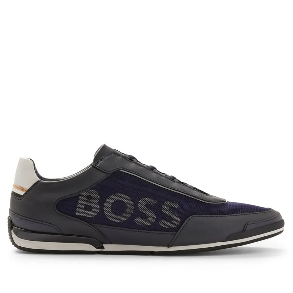 Trainers|Footwear*Boss Saturn Slip On Trainers in Dark Blue