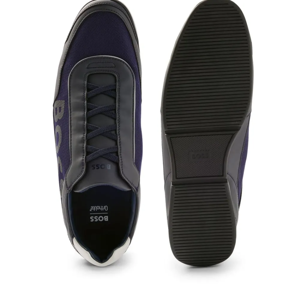 Trainers|Footwear*Boss Saturn Slip On Trainers in Dark Blue