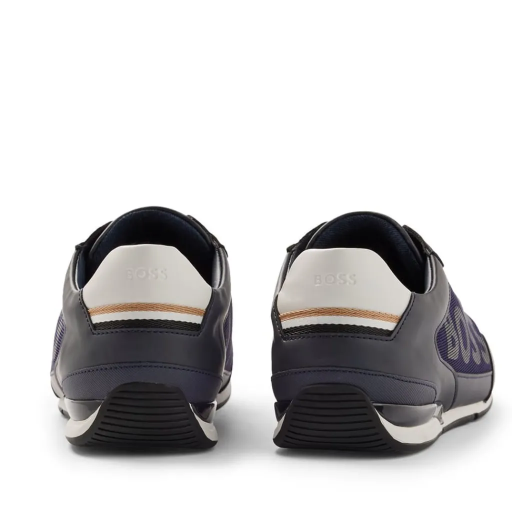 Trainers|Footwear*Boss Saturn Slip On Trainers in Dark Blue