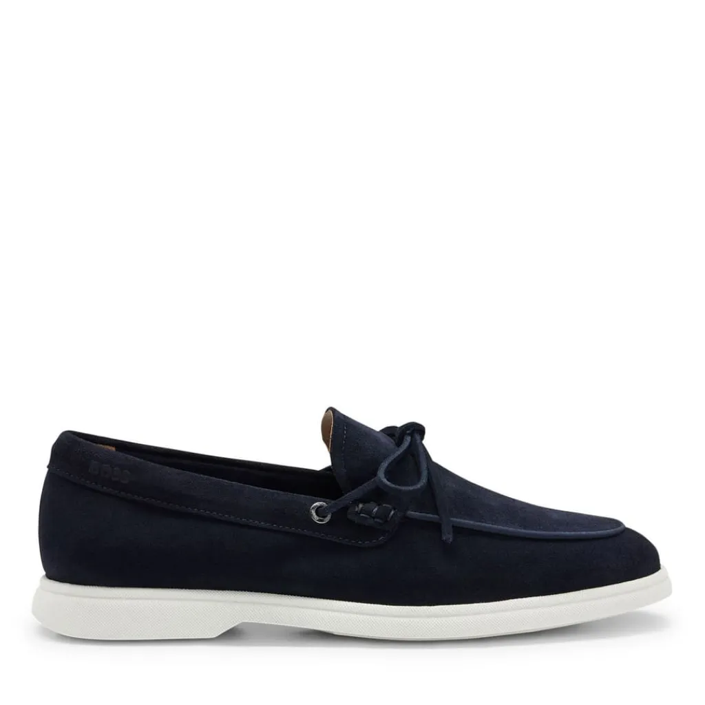 Shoes*Boss Sienne Moccasin Shoes in Dark Blue