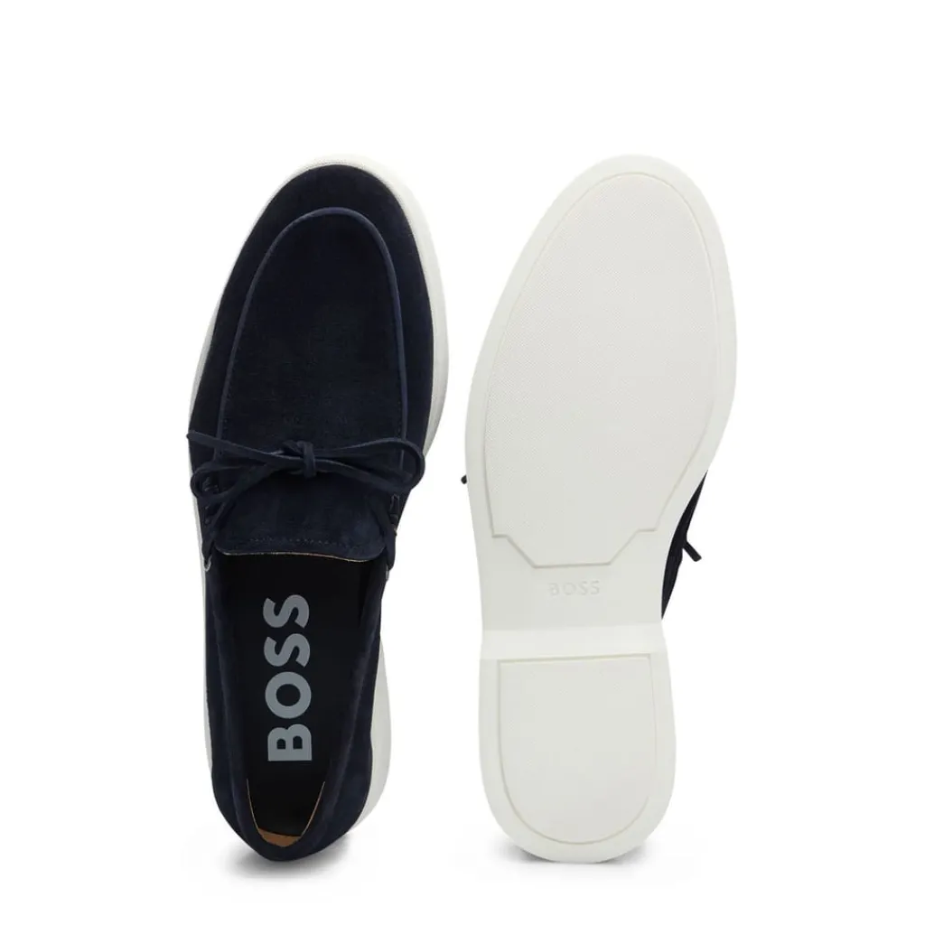 Shoes*Boss Sienne Moccasin Shoes in Dark Blue