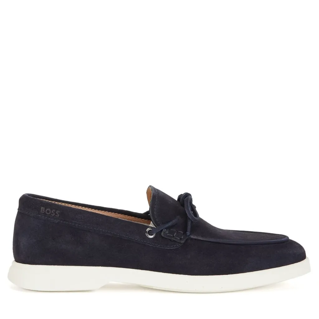 Shoes*Boss Sienne Moccasin Shoes in Dark Blue