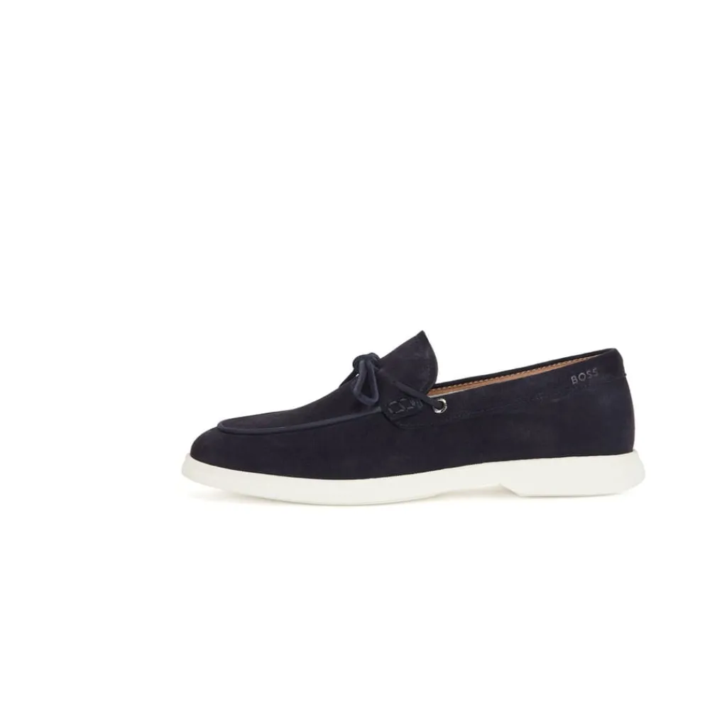 Shoes*Boss Sienne Moccasin Shoes in Dark Blue