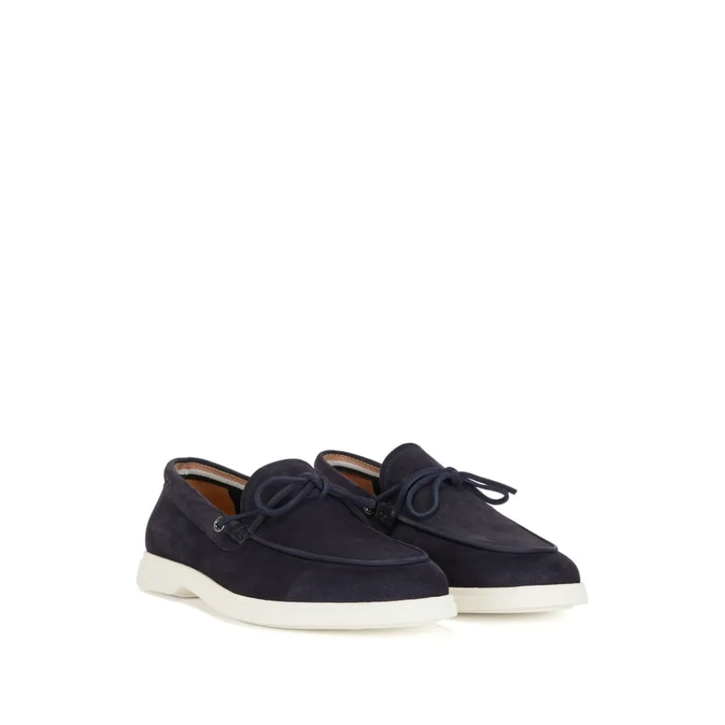 Shoes*Boss Sienne Moccasin Shoes in Dark Blue
