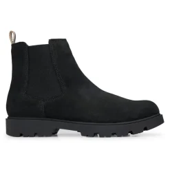 Boots*Boss Signature Striped Tape Chelsea Boots in Black