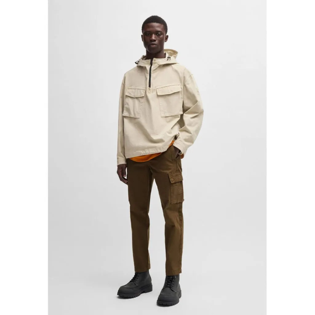 Trousers*Boss Sisla-8 Cargo Trousers in Green