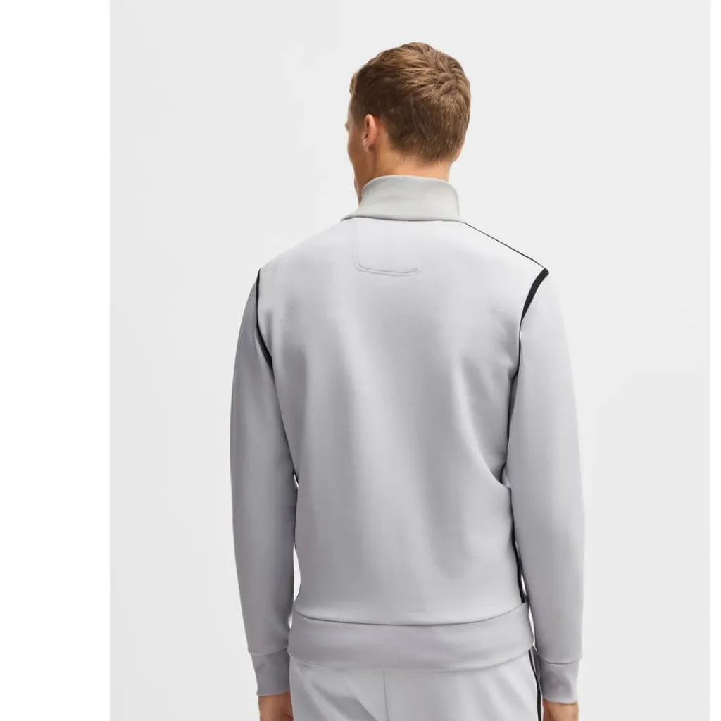 Sweatshirts*Boss Skaz Tape Full-Zip Sweatshirt in Grey