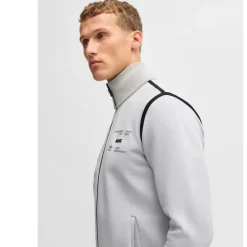 Sweatshirts*Boss Skaz Tape Full-Zip Sweatshirt in Grey