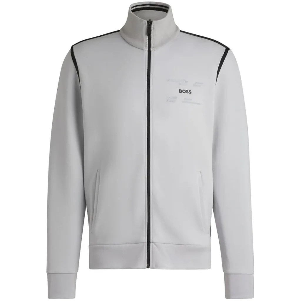 Sweatshirts*Boss Skaz Tape Full-Zip Sweatshirt in Grey