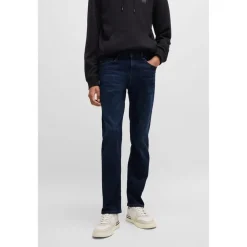 Jeans*Boss Slim Fit Five Pocket Design Jeans in Blue