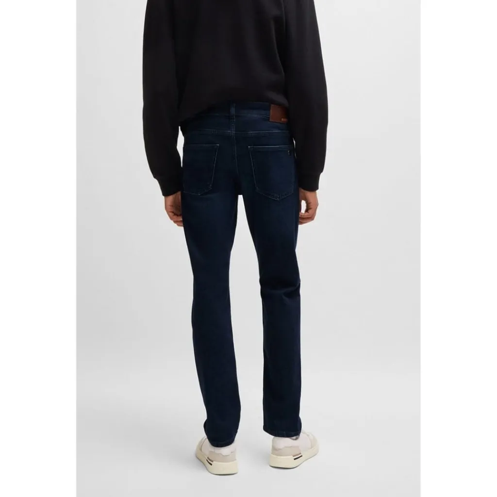 Jeans*Boss Slim Fit Five Pocket Design Jeans in Blue