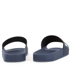 Beach Shoes|Footwear*Boss Solar Slide Logo Sandals in Dark Blue