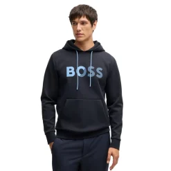 Hoodies*Boss Soody Tape Logo Hoodie in Dark Blue