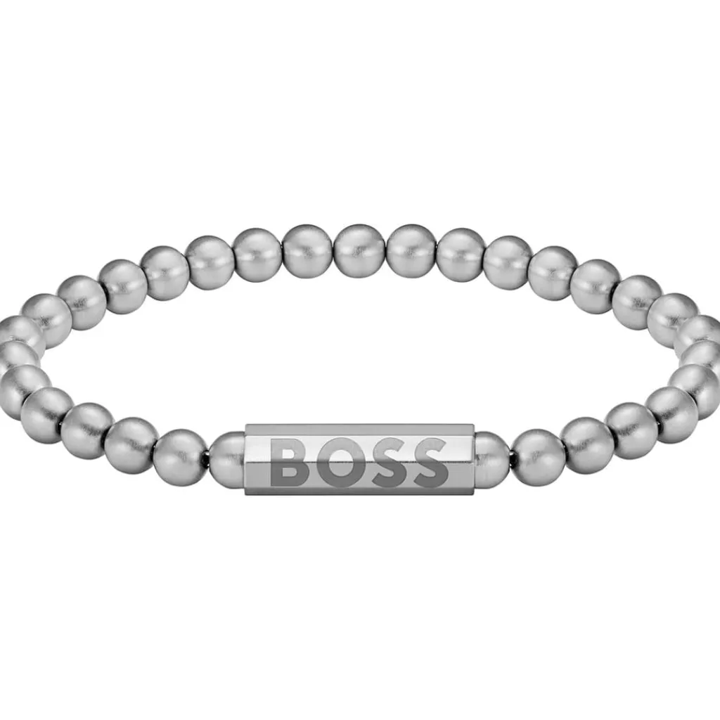 Jewellery-Watches*Boss Sphere Metal Bead Bracelet in Silver