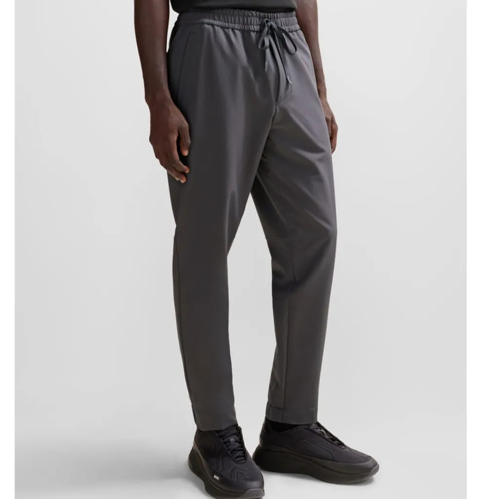 Trousers*Boss T Flex Tapered-Fit Chinos in Grey