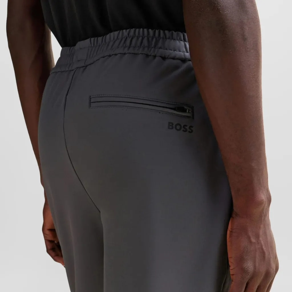 Trousers*Boss T Flex Tapered-Fit Chinos in Grey