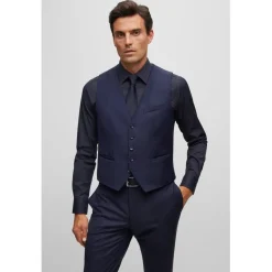 Coats And Jackets*Boss T-Harvers Waistcoat in Navy