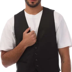 Formalwear*Boss T-Harvers4 Waistcoat in Black