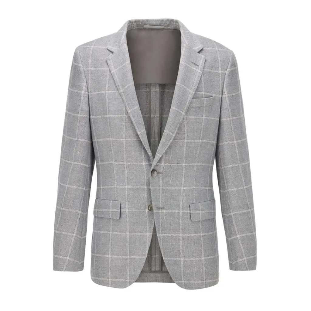 Formalwear*Boss T-Hesam2 Blazer Jacket in Grey