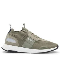 Fitness And Gym Footwear|Running Shoes*Boss Titanium Trainers in Green