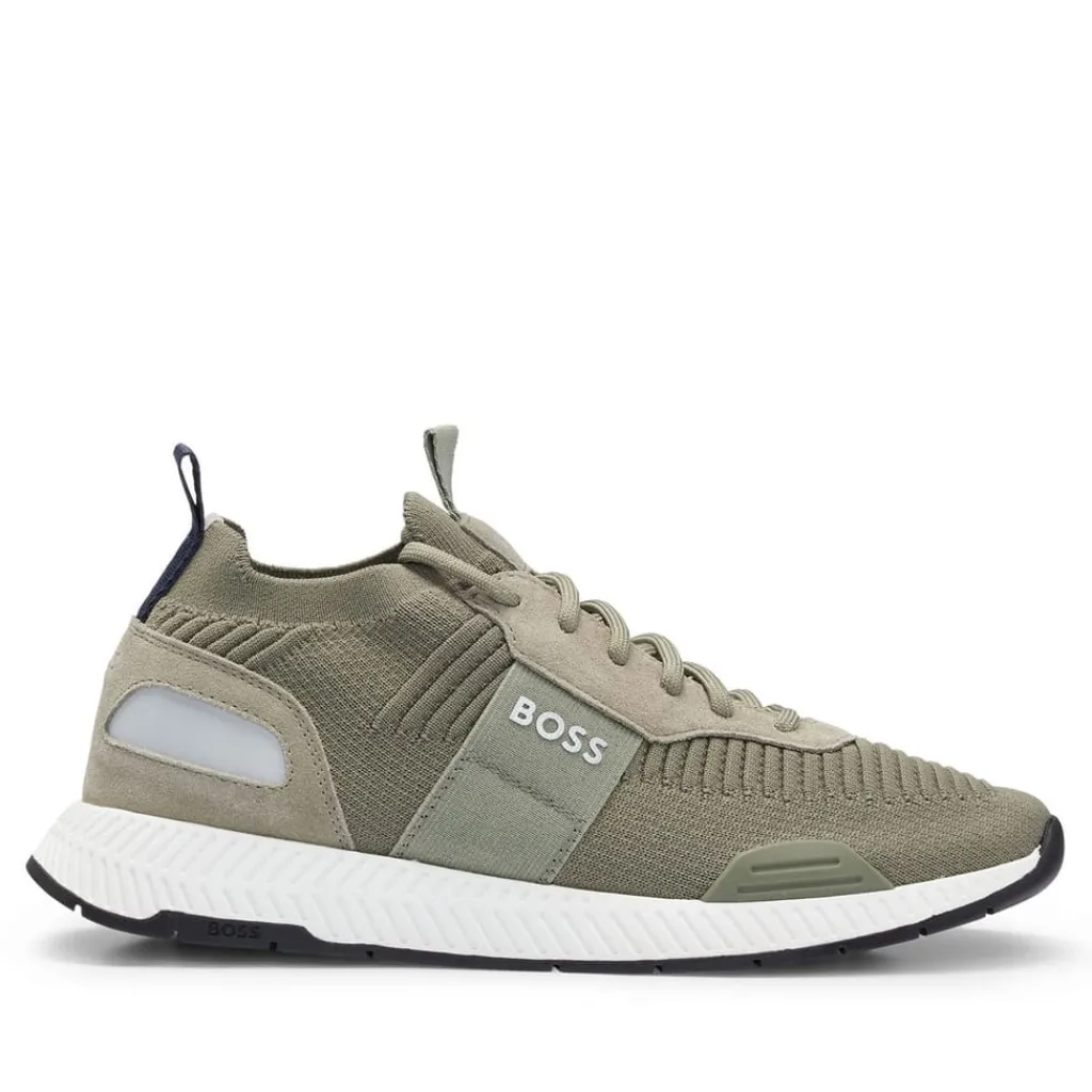 Fitness And Gym Footwear|Running Shoes*Boss Titanium Trainers in Green