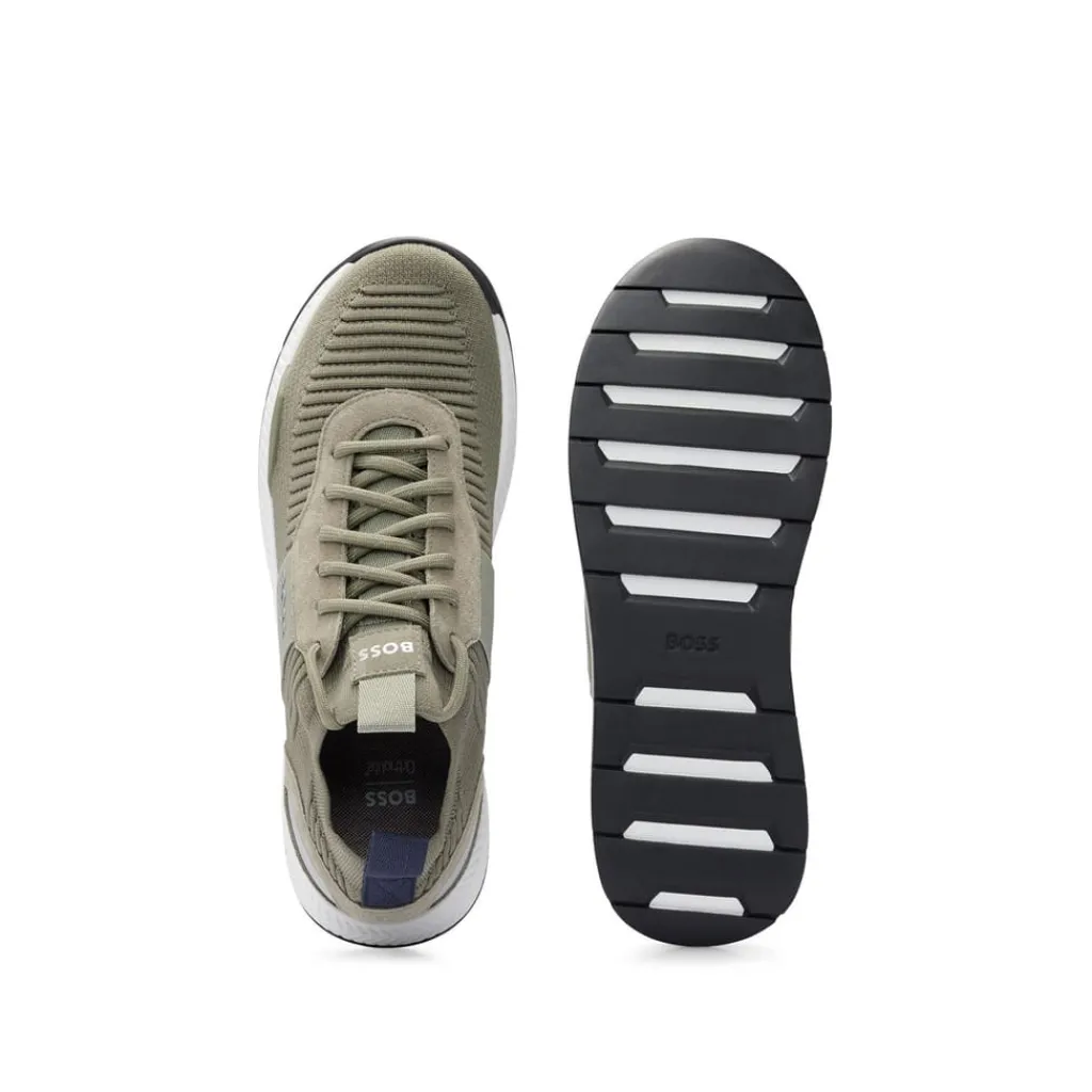 Fitness And Gym Footwear|Running Shoes*Boss Titanium Trainers in Green