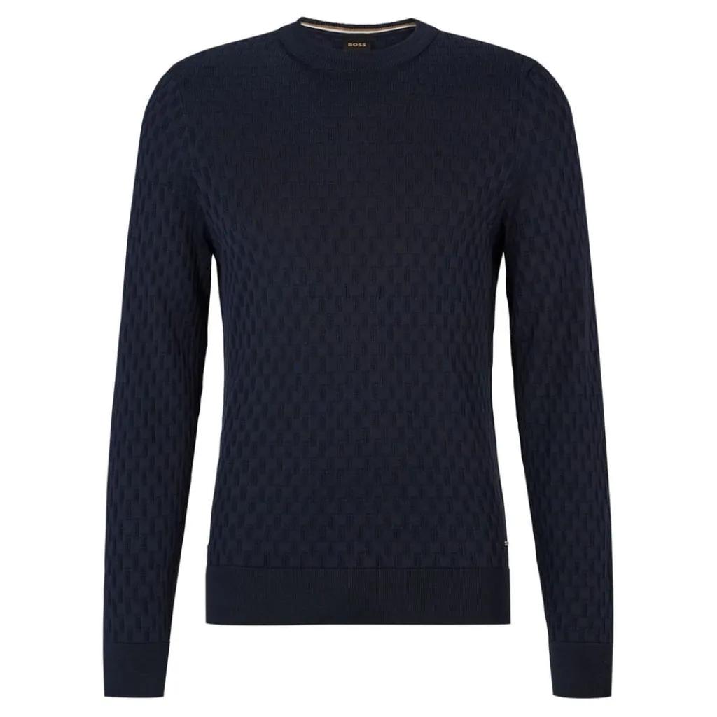 Knitwear*Boss T-Lenny Sweater in Dark Blue