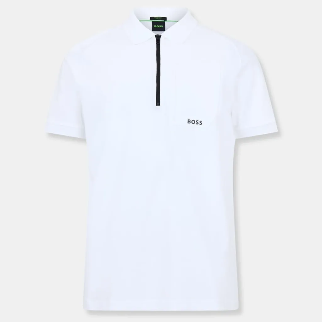 Polo Shirts*Boss Urban Tech Regular Fit Polo Shirt in White