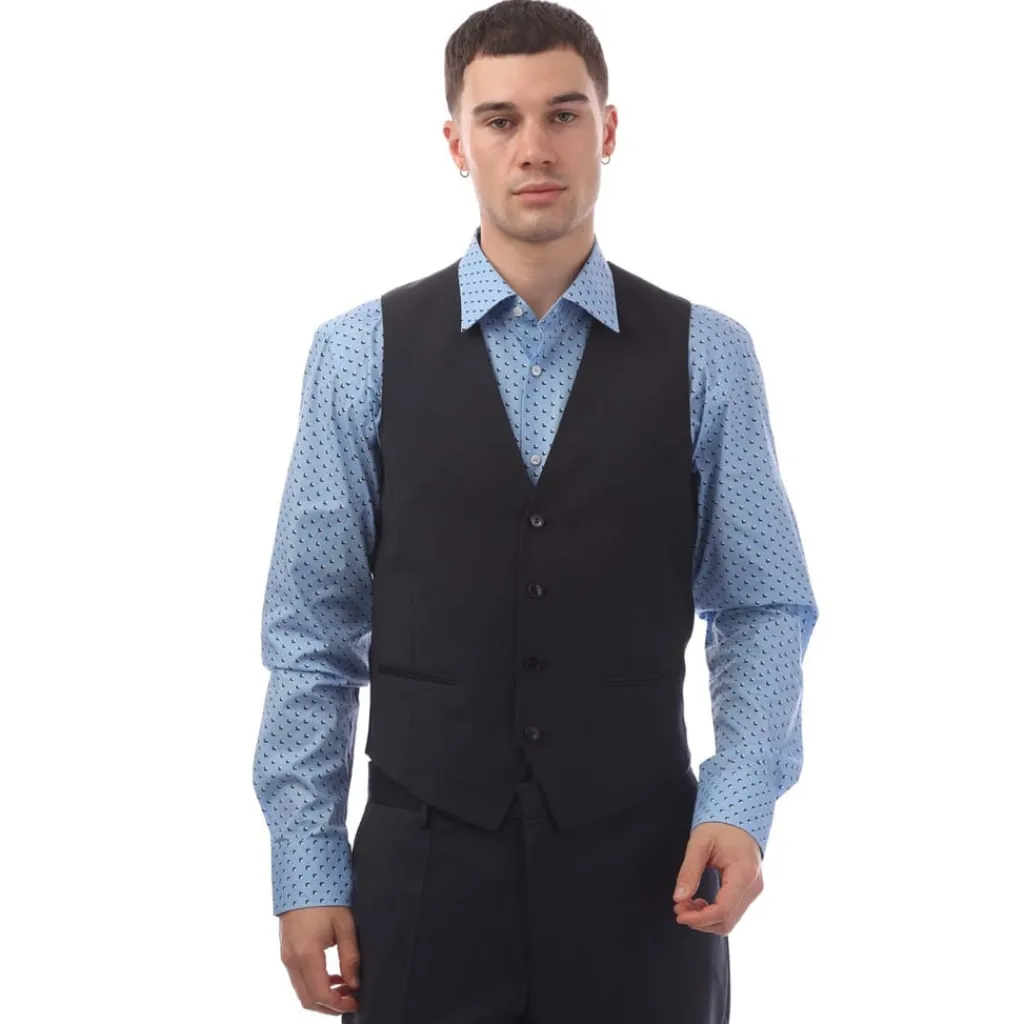 Formalwear*Boss Vin194 Waistcoat in Navy