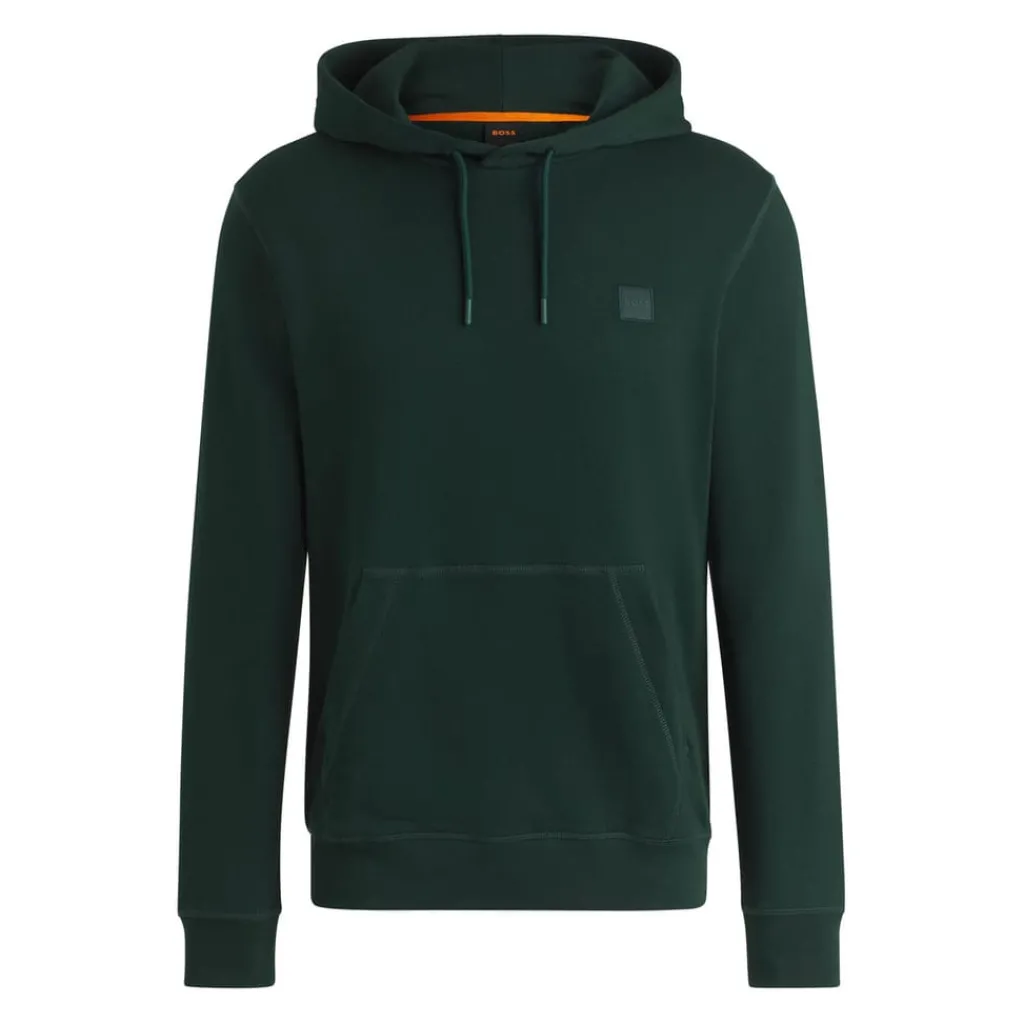 Hoodies*Boss Wetalk Logo Patch Hoodie in Green