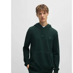 Hoodies*Boss Wetalk Logo Patch Hoodie in Green