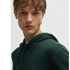 Hoodies*Boss Wetalk Logo Patch Hoodie in Green