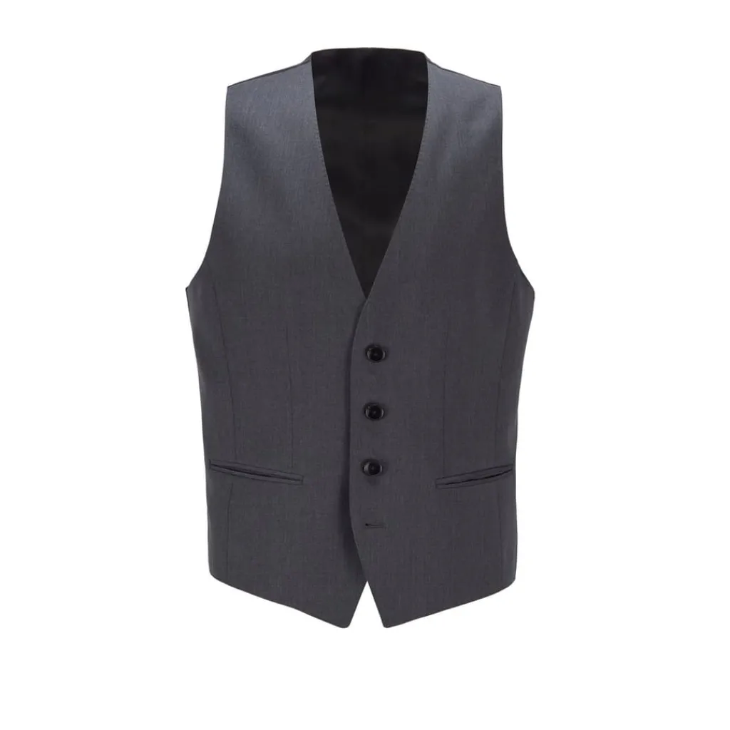 Formalwear*Boss Wilson Waistcoat in Grey
