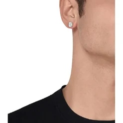 Jewellery-Watches*Boss Yann Stainless Steel Square Earrings in Silver