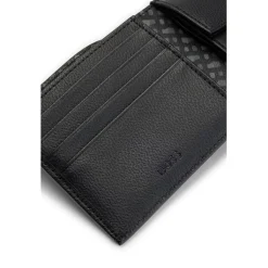 Assorted*Boss Zair Geometric Billfold Wallet in Black